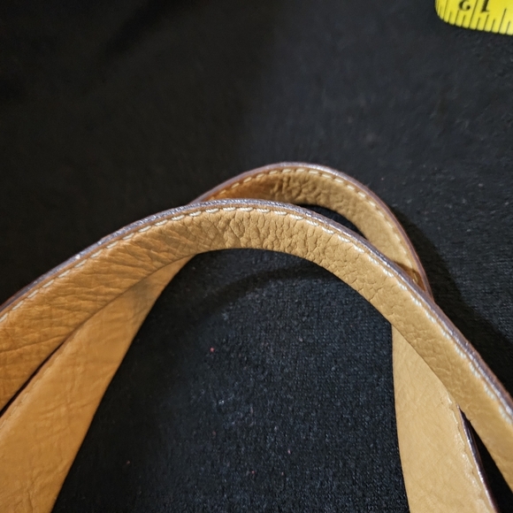 Michael Kors Tan/Cognac Brown Leather Astor Studded Shoulder Bag - Picture 14 of 16